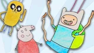 Muñecos saltarines de papel – Manualidades con papel para niños [upl. by Cirred]