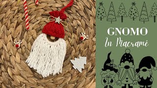 Gnomo di Natale in Macramé  DIY MACRAMÉ CHRISTMAS GNOME TUTORIAL [upl. by Haisi]