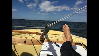 Dinghy Cruising  Sailing the March Winds of Pensacola in a Wayfarer HD 1080p [upl. by Ynafetse]