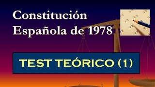 Test teórico Constitución Española de 1978 1 [upl. by Adyam]