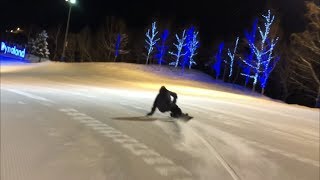 RIDE Snowboards warpig 148 リョータ ダイナランド 早朝ナイター 2018年01月07日 [upl. by Niatsirk]