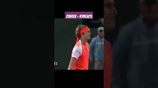 Zverev  Kyrgios Crazy Point [upl. by Eilagam360]