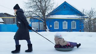 Life of Tatars in Russia today Cold 30 degrees [upl. by Etnod]