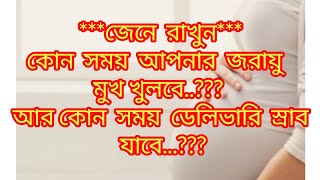 জেনে নিন কোন সময় জরায়ু মুখ খুলবে ও ডেলিভারি স্রাব যাবে। Cirvix opening amp white discharge time [upl. by Surtemed842]