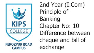 Difference between cheque and bill of exchange  Principle of Banking  Negotiable Instrument [upl. by Ahc119]