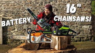 Do you need a 16” Battery Chainsaw Watch this First STIHL vs EGO vs Greenworks [upl. by Larsen]