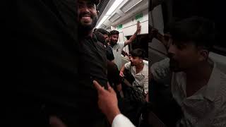 Singing in Delhi Metro😍 Randomly singing for Girls 🥵 koi mil gya metrosinging shorts viralvideo [upl. by Kopple]