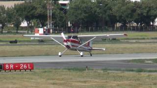 Cessna 172 Taildragger N6922A Landing at KPOC on 061510 at 1649 [upl. by Ayotnahs]