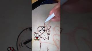 How to draw the 1930s rubberhose cuphead art style  drawing Dr Robotnik from sonicthehedgehog [upl. by Sly]