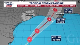 CenterPoint Energy giving update on Tropical Storm Francine [upl. by Ahsimat482]