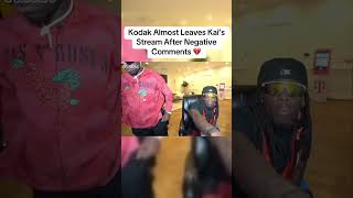 Kodak Almost Leaves Kai’s Stream After Negative Comments 💔fypシ゚viral fyp kai kodakblack clips [upl. by Esirehc]