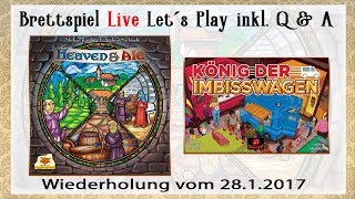 Heaven amp Ale  König der Imbisswagen Brettspiel Live Lets Play inkl QampA [upl. by Stedman]