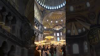 Exploring the Majestic Hagia Sophia Mosque hagiasophiagrandmosque mosque turkey istanbul [upl. by Osborn840]