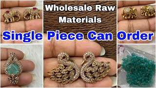 Elephants Side Lockets For Jewellery Making  Beads Jewelleryjewelleryrawmaterials jewellerymaking [upl. by Plusch]