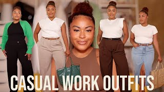 Casual Work Outfit Ideas 2023 Simple Comfortable Casual Outfits For The Office [upl. by Roskes]