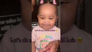 Do my babygirl hair with me babiesoftiktok babies infants babytok babyhairtutorial babyfever [upl. by Okeim540]