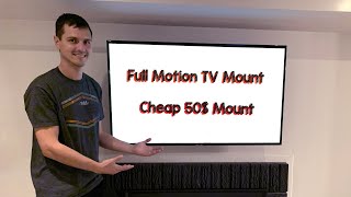 full motion tv wall mount installation guide Amazon link [upl. by Einnig459]