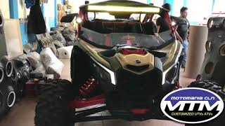 Motomania cln sistema de sonido y equipamiento can am Maverick X3 [upl. by Battat]