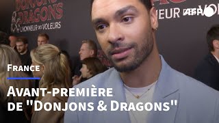 Avantpremière de quotDonjons amp Dragonsquot à Paris  AFP [upl. by Anah]