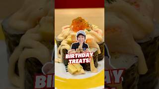 HUNTING BIRTHDAY TREATS DI BANDUNG birthdaytreats sushicake birthdayfreebies makangratis [upl. by Berga]