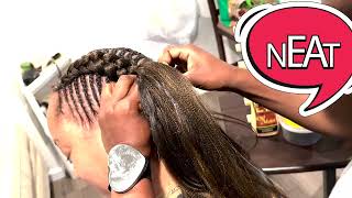 Invisible Cornrows Tutorial Secret to Neat Lasting Braids  HOW TO [upl. by Nitnelav]