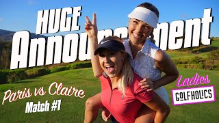 PARIS amp CLAIRE ARE TAKING OVER GOLFHOLICS [upl. by Akedijn]