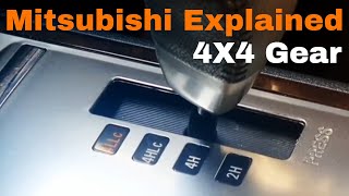 How to use Mitsubishi Super Select 4WD II 2H 4H 4hlc 4llc [upl. by Schwartz922]