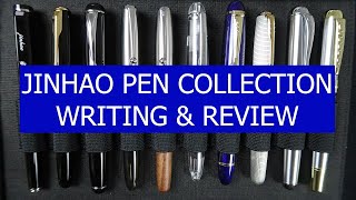 Jinhao Fountain Pen Collection and Writing Samples [upl. by Nagol]