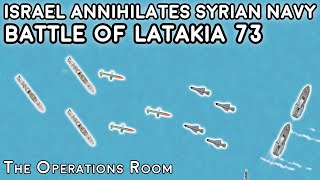 Latakia  The Israeli Navy Annihilates the Syrian Navy 1973  Animated [upl. by Helas]