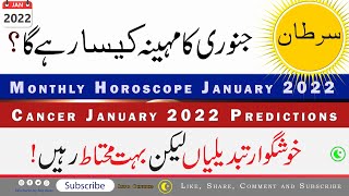 Cancer Monthly Horoscope for Cancer January 2022 Astrological Predictions info Chunks [upl. by Montano]