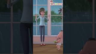 Rain Rain Go Away  shorts  Part 03 Nursery Rhymes amp Baby Songs  Kidsberry [upl. by Ojok569]