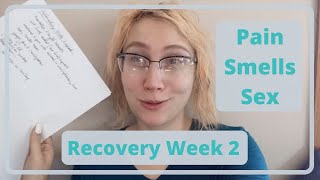 LAVH Recovery Week 2  Incision Opening Pain Smelling Sex  Hysterectomy Update 12022019 [upl. by Tugman746]