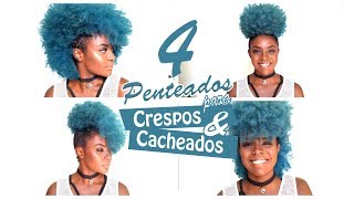 PENTEADOS PARA CABELO CRESPO E CACHEADO  Por Kenya Borges [upl. by Eiser]