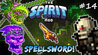 Dusking amp Plantera Bosses Terraria Spirit Mod Lets Play Episode 14  Melee amp Mage Playthrough [upl. by Elatia]