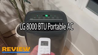 LG 8000 BTU Smart Portable Air Conditioner Review [upl. by Aay955]