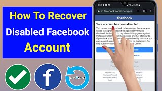 How To Recover Permanently Disabled Facebook Account 2024  Recover Disabled Facebook Account [upl. by Ainosal]