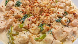 CREAMY TOFU WITH SPINACH SOLID SA SARAP MASARAP IULAM AT PULUTAN [upl. by Suidaht29]