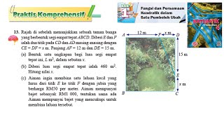 KSSM Matematik Tingkatan 4 Bab 1 praktis komprehensif no13 Fungsi dan persamaan kuadratik [upl. by Ahsilla914]