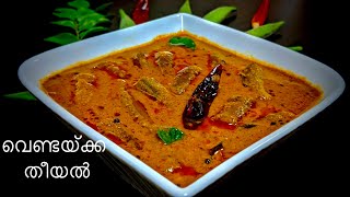 Vendakka Theeyal Kerala Style  വെണ്ടയ്ക്ക തീയൽ  Vendakka Curry [upl. by Jaynell564]