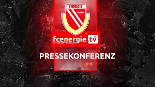 Pressekonferenz nach dem Regionalligaspiel FC Energie Cottbus vs Viktoria Berlin [upl. by Merna988]