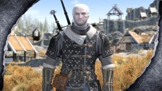 ▶Skyrim Remastered Witcher 3 Feline Armor ♦️MOD SHOWCASE♦️  Killerkev ✔️ [upl. by Paget853]