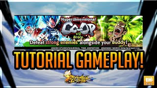 HYPERDIMENSIONAL COOP VS BROLY TUTORIAL GAMEPLAY DUAL IMPACT amp MORE  Dragonball LegendsTutorial [upl. by Garland]