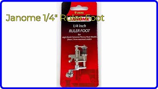 REVIEW 2024 Janome 14quot Ruler Foot ESSENTIAL details [upl. by Ragland]