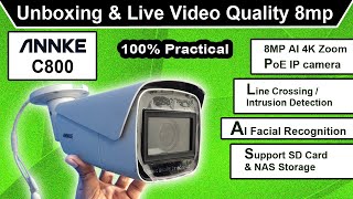 annke c800 review video  annke 4k 8mp poe  annke cctv setup  8mp cctv camera quality [upl. by Weeks]