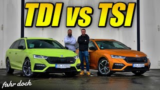 BENZINER oder DIESEL Skoda Octavia RS TSI gegen RS TDI  Fahr doch [upl. by Minnie]