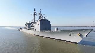 10302024 USS Leyte Gulf decommissioned [upl. by Elocyn]