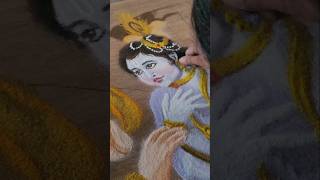 kartikadeepam krishna rangoliart spirituality damodarmaasportraitrangoli [upl. by Rimma]