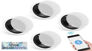 VEVOR 4 PCs 65 Bluetooth in Ceiling Speakers 150W Flush Mount Ceiling Review [upl. by Seamus]