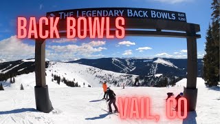 Riding the Back Bowls of Vail Ski Resort [upl. by Argyres]