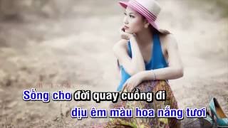 Mot Thoang chim bay Anh Tú Karaoke [upl. by Soloma]